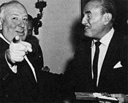 Hitchcock et Jack L. Warner, le patron de Warner Brothers Studios